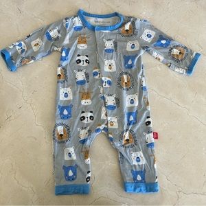 Magnetic Me Safari Animals Modal Footless Onsie Coverall